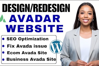 design premium wordpress website, avada theme customization
