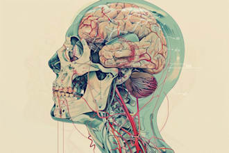 create medical illustration and diagram
