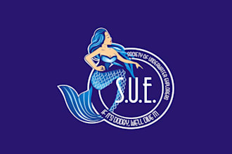 design unique underwater pool swimming pool logo