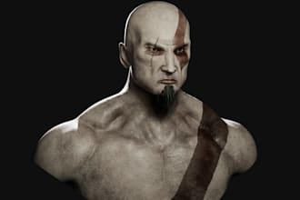 create a 3d model or character
