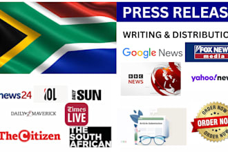 write and distribute your south africa press release to top media sites