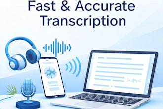 do fast and accurate audio transcription and typing