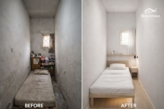 redesign your room with ai into a modern before and after design