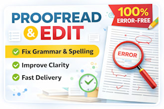 fix grammar, spelling and improve your writing perfectly