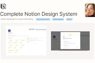 design an aesthetic and efficient notion workspace for your business