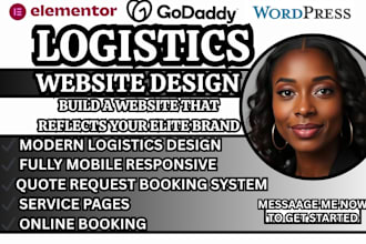 logistics site design transport website trucking site design courier site design