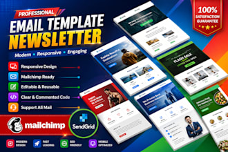 create modern email signature and email template