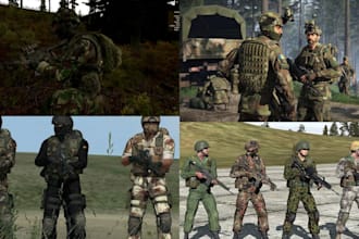 make custom clothing, weapons, gears, and skins for your dayz server