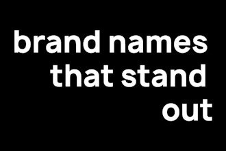 create brand names, company names, business names, and more