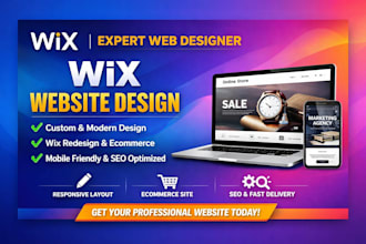 design wix website redesign wix studio revamp and wix SEO expert