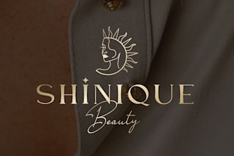 design minimalist line art and feminine one line logo