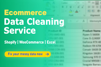 do data cleaning for ecommerce