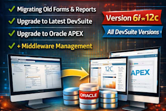 upgrade legacy oracle form 6i to 10g, 12c and oracle apex