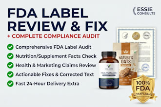 review your supplement label for fda and amazon compliance