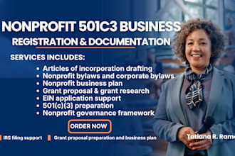 draft 501c3  nonprofit bylaws, articles, sba business plan and grant proposal