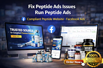 fix peptide ads issues, run peptide ads, compliant peptide website, facebook ads