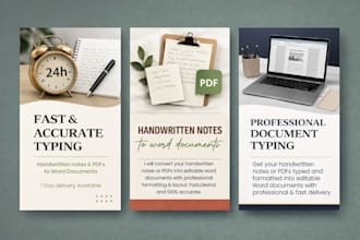 convery PDF to work and type handwritten notes quickly