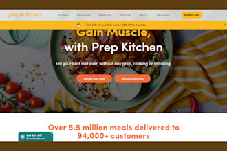 build meal prep shopify store food delivery store food website meal prep website