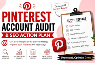 audit your pinterest account and create a custom SEO action plan