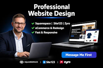design strikingly site123 squarespace zyro website ecommerce website redesign
