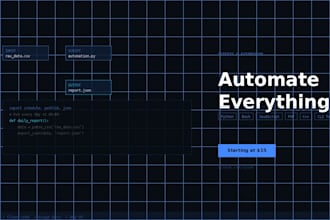 write a custom automation script or cli tool for you