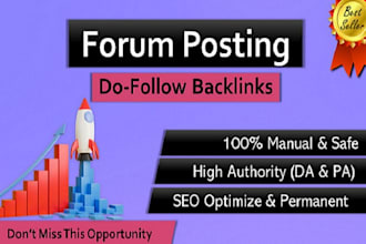 do manually forum backlinks with natural forum posting