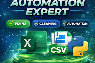 automate an excel or CSV workflow with python