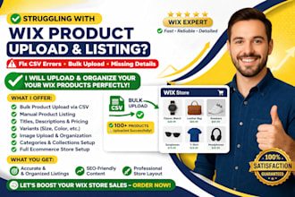 do bulk wix product listing wix csv product upload setup ecommerce description