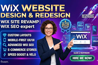 design or redesign wix website wix ecommerce store wix expert