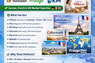 design otto wizishop cdiscount big cartel webador fruugo ekm website redesign