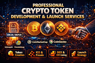 token listing on dex platforms, coin listing, ico, bep20, smart contract and cex