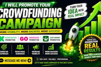 do crowdfunding campaign promotion