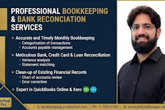 do business bookkeeping and bank reconciliation
