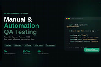 do manual and automation QA testing
