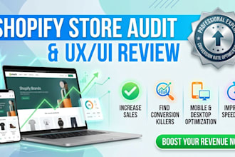 shopify store audit ux ui analysis conversion rate optimization