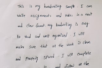 do neat handwriting for your assignments