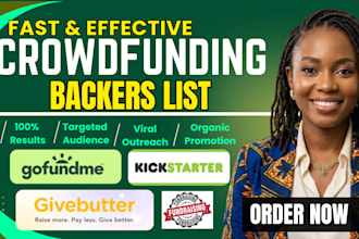 build targeted backers list and email marketing for crowdfunding campaign
