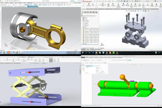 3d cad modeling solidworks mechanical assembly parts parametric design cnc print