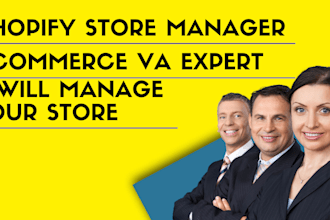 professional shopify and ecommerce store manager