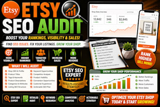 audit etsy shop SEO to boost sales, improve rankings visible