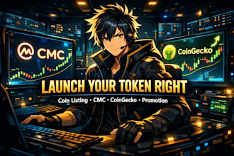 do coin listing, token listing, coingecko, token promotion and cmc submission