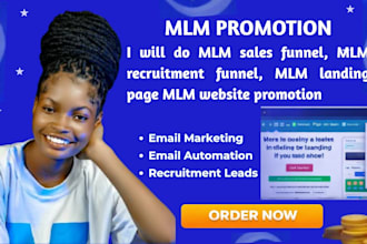 mlm promotion, mlm leads, mlm sales funnel, mlm recruitment, mlm promotion