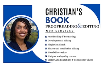 do professional editing, book editing, proofread christian book, novel, format