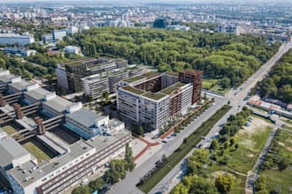 3d residential complex design,visualize site plan,urban plan aerial 3d rendering