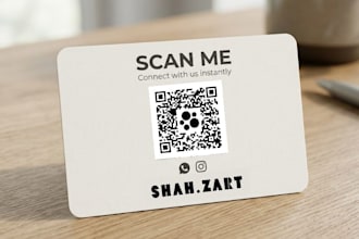 design professional and scannable qr code with logo