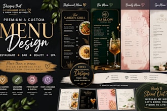 restaurant menu food menu digital menu food menu design restaurant food menu