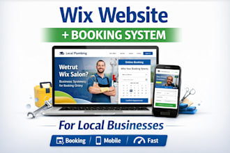 design wix website with booking system for local business