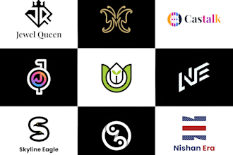 create a custom minimalist modern luxury logo design