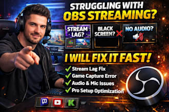 fix obs stream lag, black screen, audio issues, andoptimize your streaming setup
