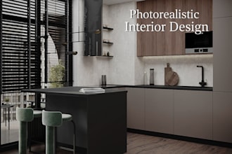 photorealistic interior rendering , 3ds max corona